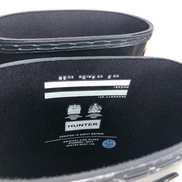 Hunter Tall Original Gloss Black Rain Boots - Picture 5 of 6